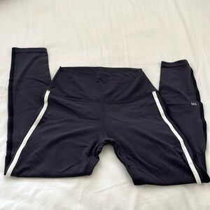 Ella High-Waist Airweight 7/8 Leggings Graphite/White